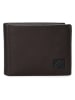 Pepe Jeans Skórzany portfel w kolorze brązowym - 11 x 8 x 1 cm