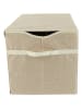 Bieco Spielwaren Aufbewahrungsbox mit Deckel "Reh" in Beige - (B)51 x (H)36 x (T)36 cm