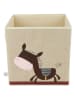 Bieco Spielwaren Aufbewahrungsbox "Esel" in Beige - (B)33 x (H)33 x (T)33 cm