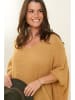 Curvy Lady Pullover in Hellbraun
