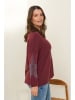 Curvy Lady Pullover in Bordeaux