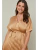 Curvy Lady Plisséjurk beige