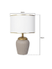 Opviq Lampa stołowa w kolorze biało-szarym - 45 x Ø 30 cm