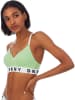 DKNY Softbeha lichtgroen/wit