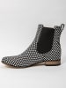 Zapato Leder-Chelsea-Boots in Schwarz/ Weiß