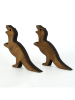 Magenta Home 2er-Set: Türstopper "Dinosour" in Braun - (B)13 x (H)15 cm