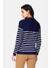 ASSUILI Kasjmieren trui donkerblauw/wit