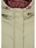 Fresh Made Doorgestikte mantel kaki