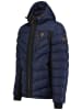 Geographical Norway Doorgestikte jas "Bolir" donkerblauw