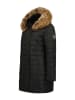 Geographical Norway Doorgestikte mantel "Charlize" zwart
