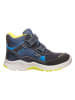 Lurchi Leren boots donkerblauw/geel