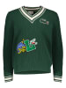 Lacoste Wełniany sweter w kolorze zielonym