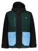Lacoste Übergangsjacke in Schwarz/ Grün/ Hellblau