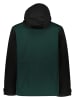 Lacoste Übergangsjacke in Schwarz/ Grün/ Hellblau