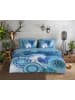 Hip Flanellen beddengoedset "Lumi" blauw