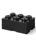 LEGO Opbergbox "Brick 6" zwart - (B)37,5 x (H)18 x (D)25 cm