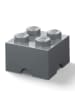 LEGO 4-częściowy zestaw pojemników "Brick" w kolorze czarnym, szarym i białym