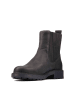 Clarks Leder-Boots in Schwarz