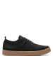 Clarks Leder-Sneakers in Schwarz