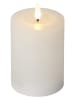 STAR Trading Świeca LED "Flamme Flow" w kolorze białym - wys .12,5 cm