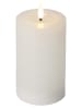 STAR Trading Ledkaars "Flamme Flow" wit - (H)15 cm