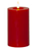 STAR Trading Świeca LED "Flamme Flow" w kolorze czerwonym - wys. 15 cm