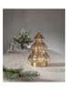 STAR Trading Figurka dekoracyjna LED "Abete" w kolorze beżowym - wys. 18 cm