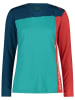 CMP Functioneel shirt petrol/rood/donkerblauw