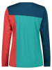 CMP Functioneel shirt petrol/rood/donkerblauw