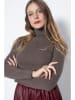 Perfect Cashmere Kaschmir-Rollkragenpullover "Ashley" in Braun