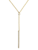 SINGULARU Vergold. Halskette mit Schmuckelement - (L)40 cm