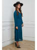 L'armoire de Suzette Plisseekleid in Blau