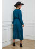 L'armoire de Suzette Plisseekleid in Blau