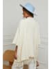 Soft Cashmere Poncho in Beige