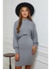 Soft Cashmere Kleid in Grau