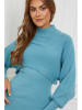Soft Cashmere Sukienka w kolorze błękitnym
