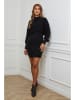 Soft Cashmere Sukienka w kolorze czarnym