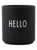 Design Letters Kubek "Hello" w kolorze czarnym - 250 ml