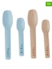 Design Letters 4-delige set: lepels "Mini Favourite" lichtblauw/beige