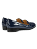 BOSCCOLO Leren mocassins donkerblauw