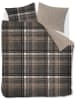 Rivièra Maison Bettwäsche-Set "Cozy Check" in Braun