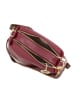 Mia Tomazzi Leren schoudertas "Condino" bordeaux - (B)25 x (H)15 x (D)10 cm