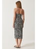 Happiness Istanbul Kleid in Schwarz/Creme