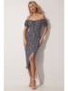 Happiness Istanbul Jurk zwart/wit