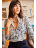 Olalook Blouse wit/blauw