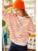 Olalook Sweatshirt wit/oranje
