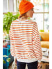 Olalook Sweatshirt wit/oranje