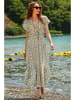 Trend Alacati Kleid in Mint/ Bunt