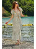 Trend Alacati Kleid in Mint/ Bunt