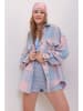 Trend Alacati Blouse lichtblauw/lichtroze